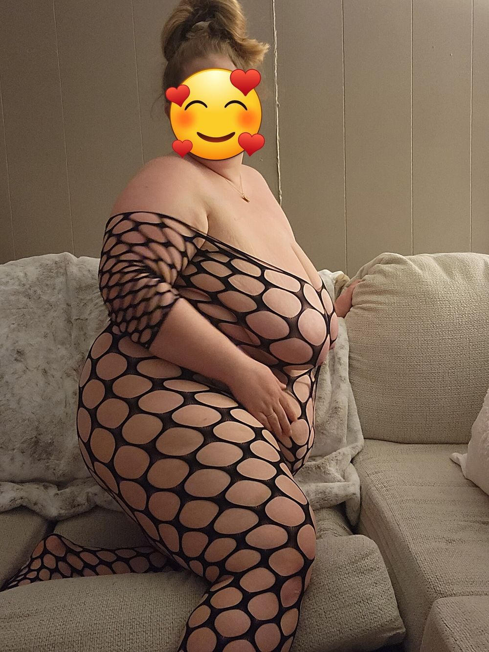 BBW in Fishnet Lingerie  #2