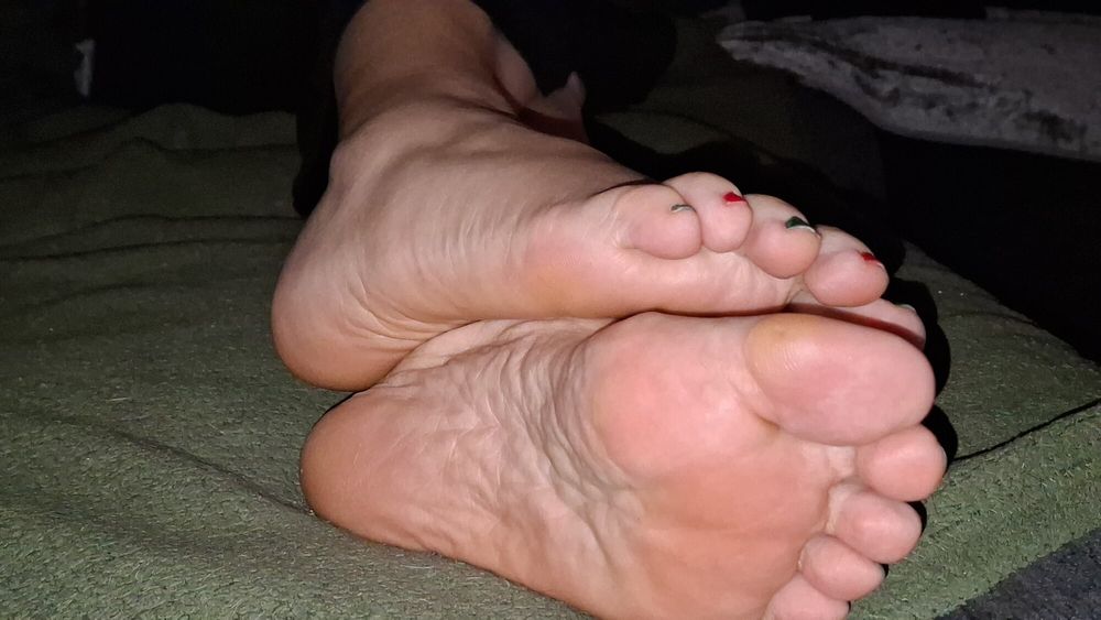 Girlfriends sweet, pedicured feet 2 #7