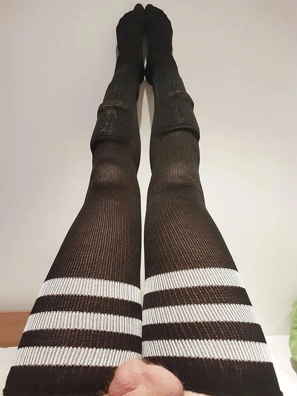 Black thigh high socks #8