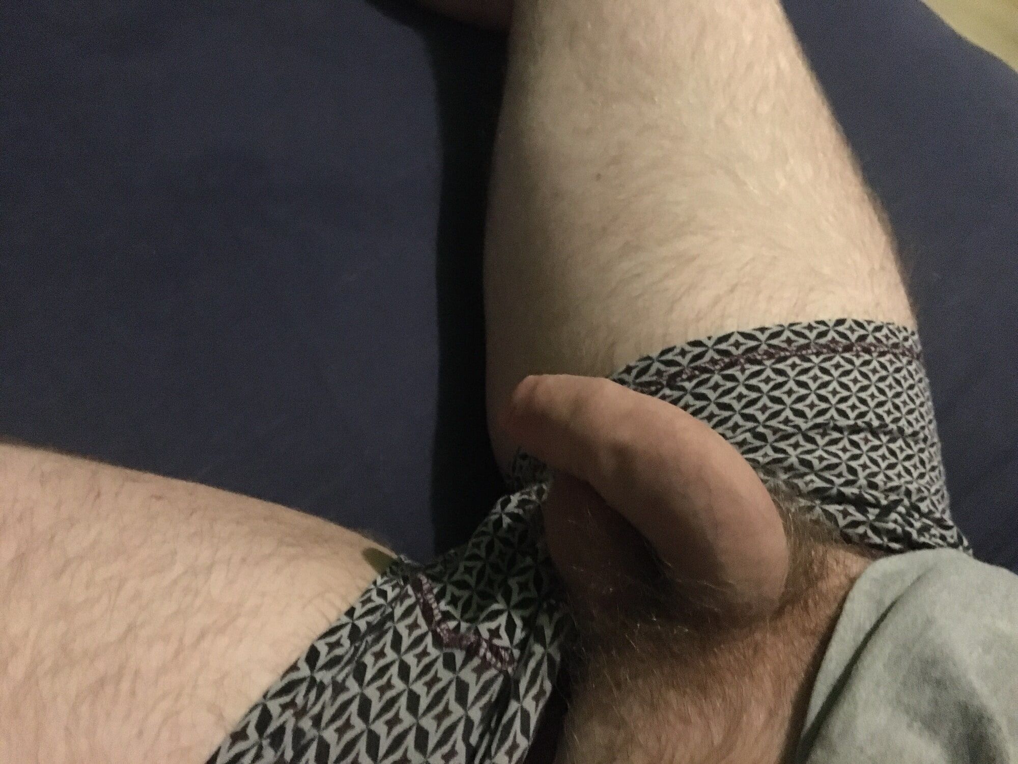 Hairy Dick And Balls Foreskin Pre-cum Play