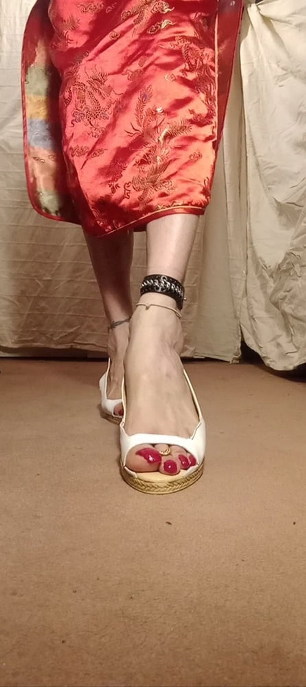 asian ts sexy feet in sandals, mules, high hells .  #10