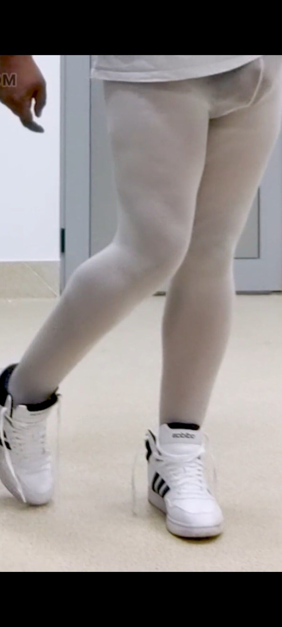 Legs in white pantyhose #15