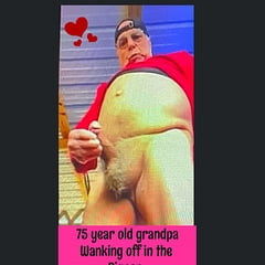 Grandpa wanking off