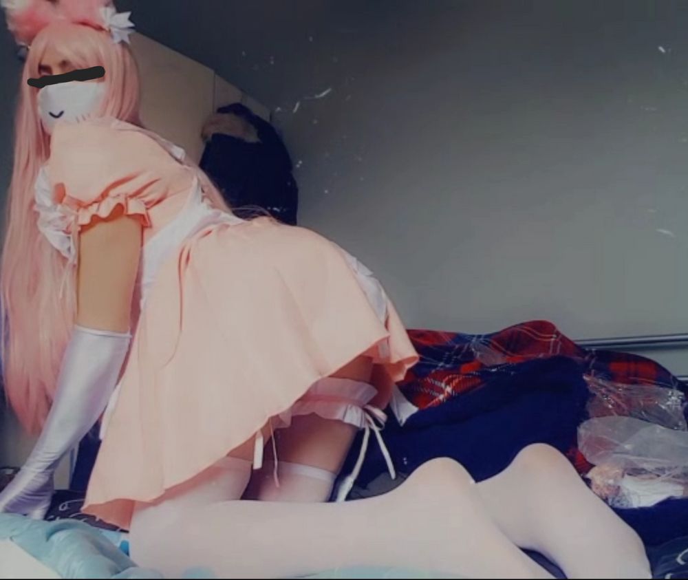 Sissy Femboy Maid Cosplay UNLOCK FACE @ ONLY - FANS #5