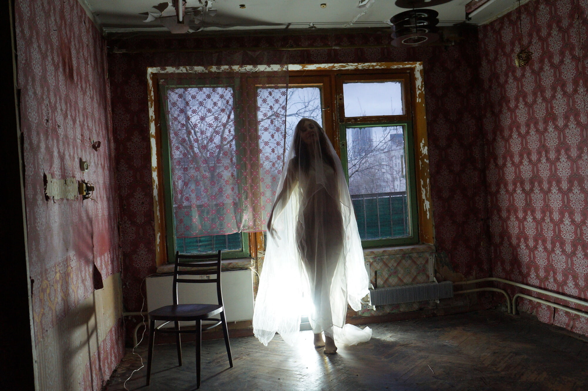 Ghost in a-maj in abandoned House #14