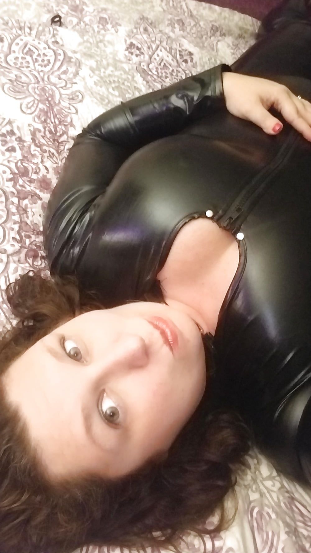 New cat suit birthday surprise for hubby - milf housewife  #42