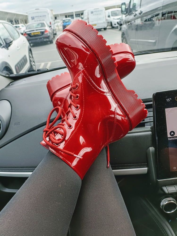 Shiny Red Boots!
