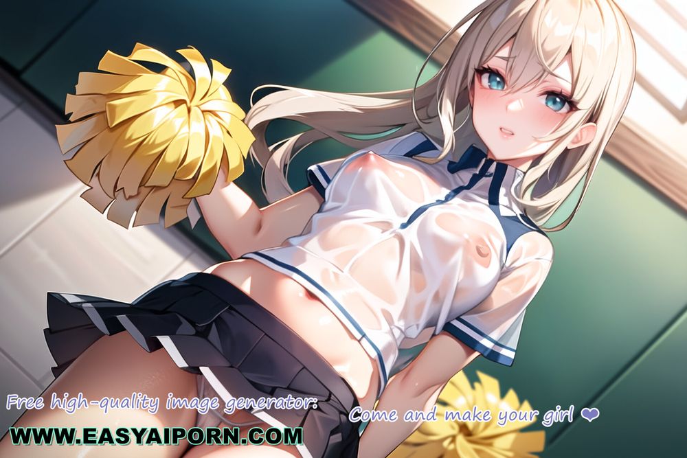 Hot Anime Cheerleader Motivating You Transparent Cloth #9