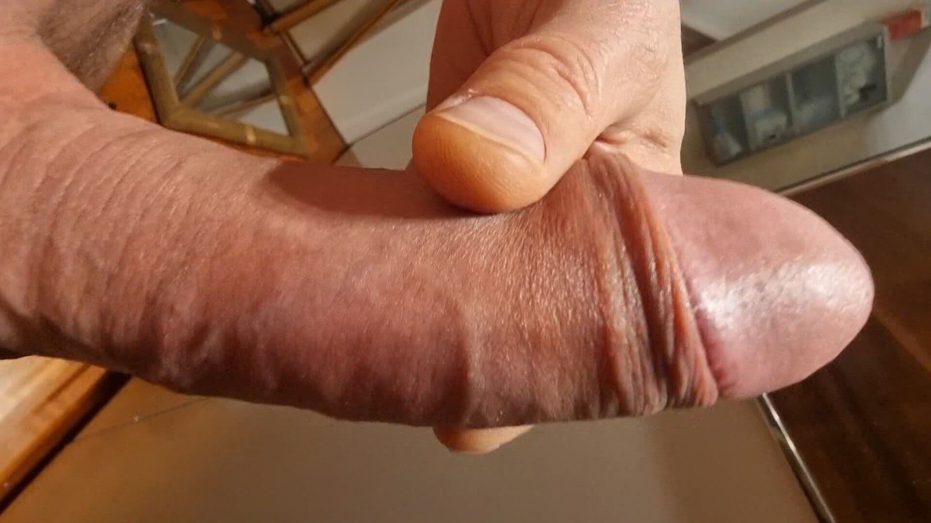 My fat cock shooting! #4