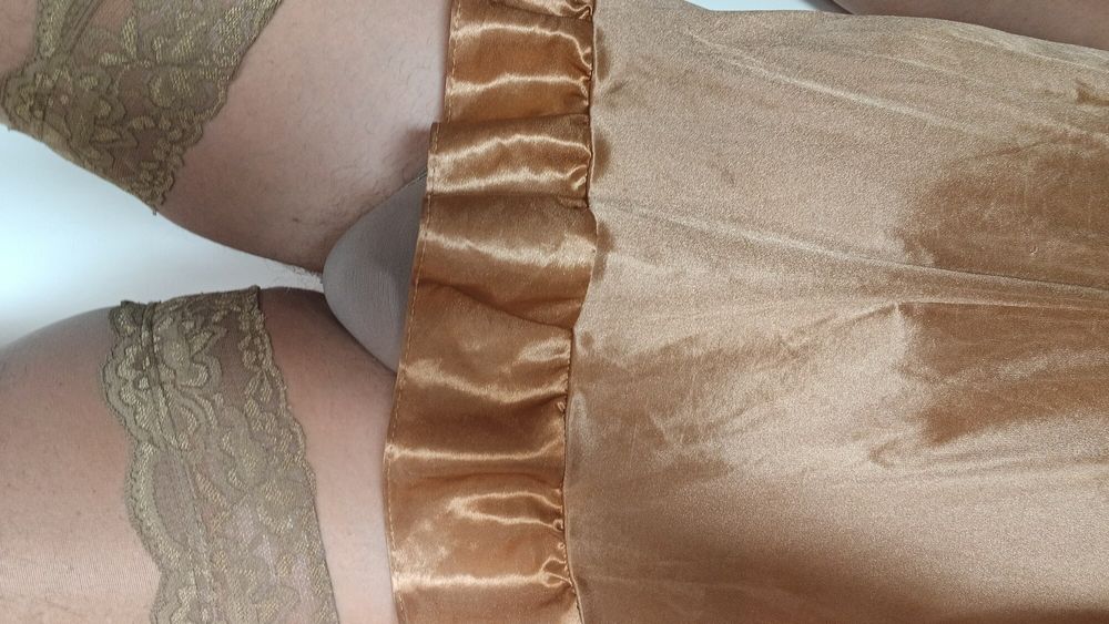 Sexy BROWN tight lingerie with a matching nightie #3