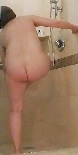 60+ Busty Curvy GILF in hotel bathroom  #54