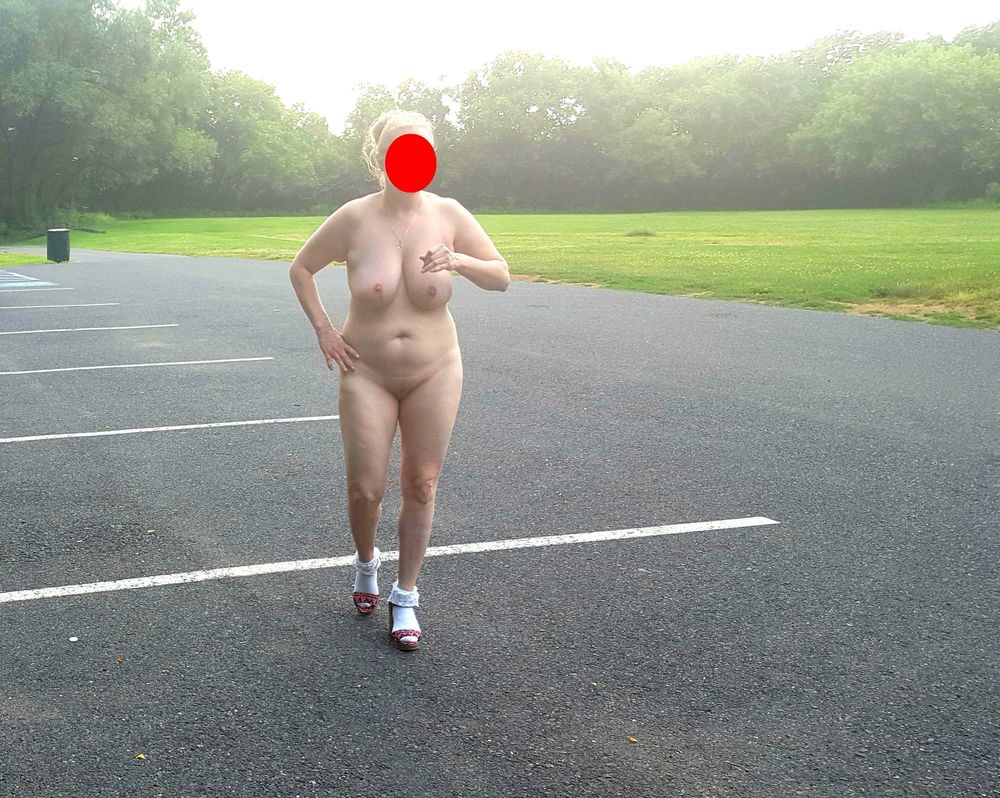 naked parking lot walk #27