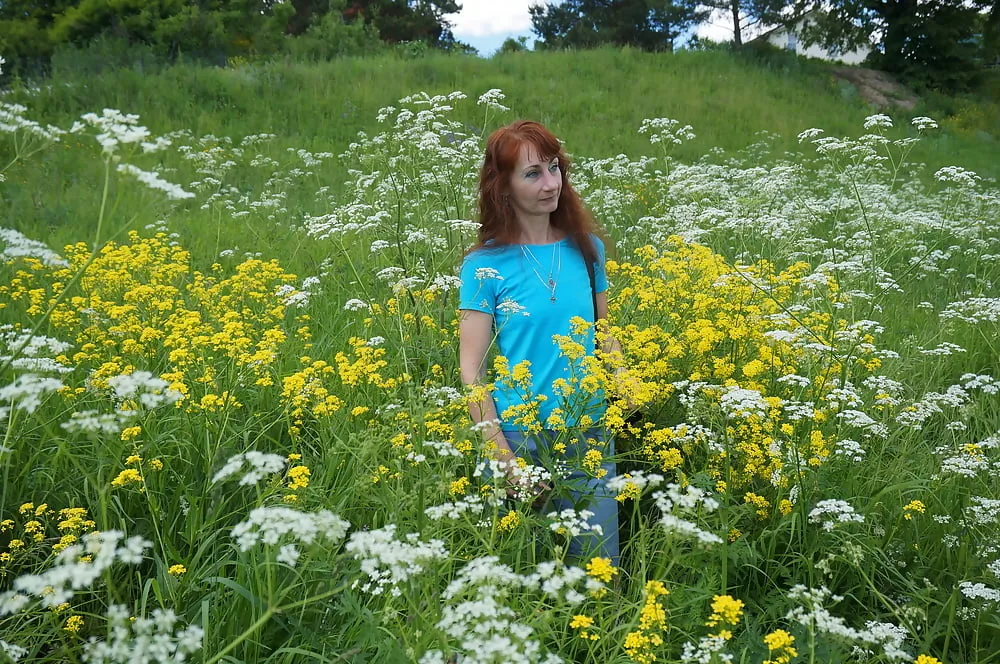 My Wife in White Flowers (near Moscow) #37