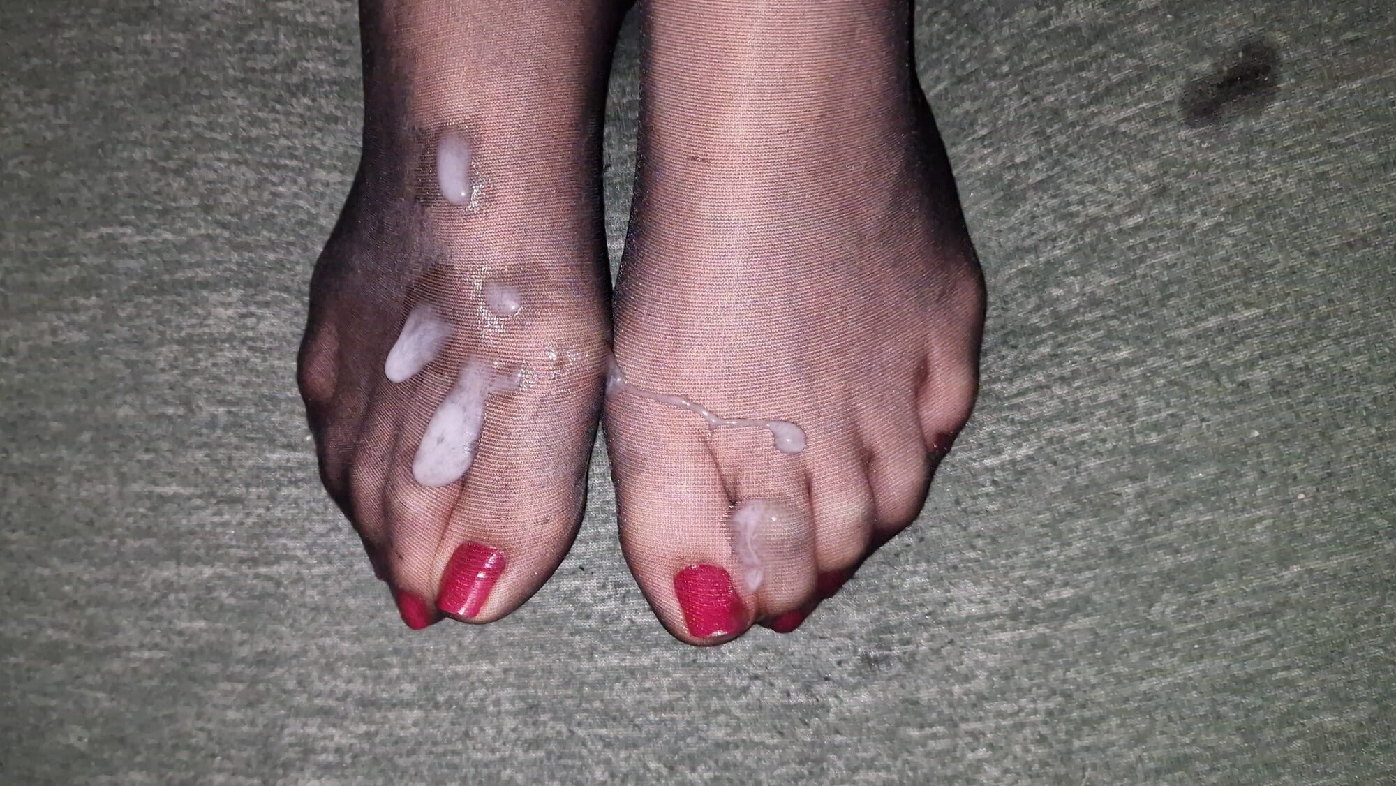 Semen on wife&#039;s feet all the time #8