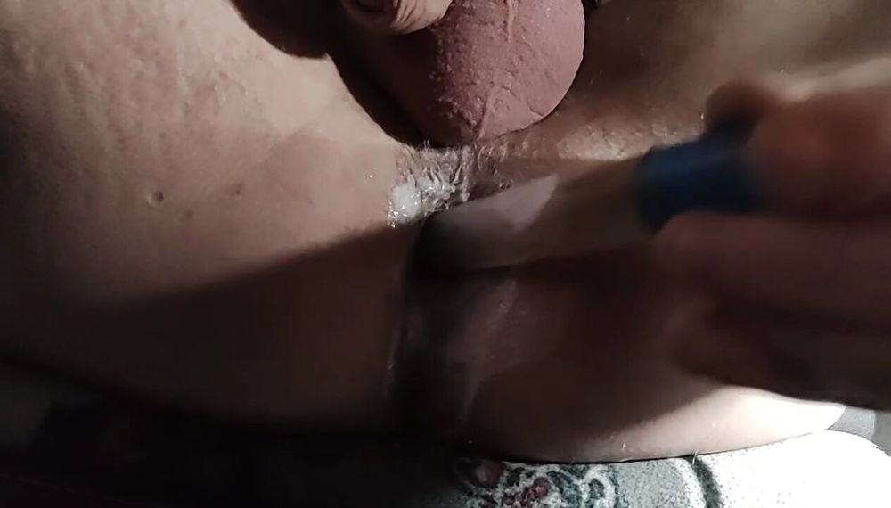 My tight fuck hole fucked extensively with toy #8