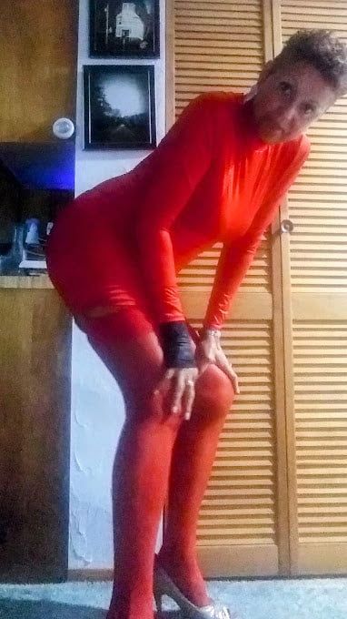 Who is the Lady in Red - cleanjean ... red lingerie that is! #5