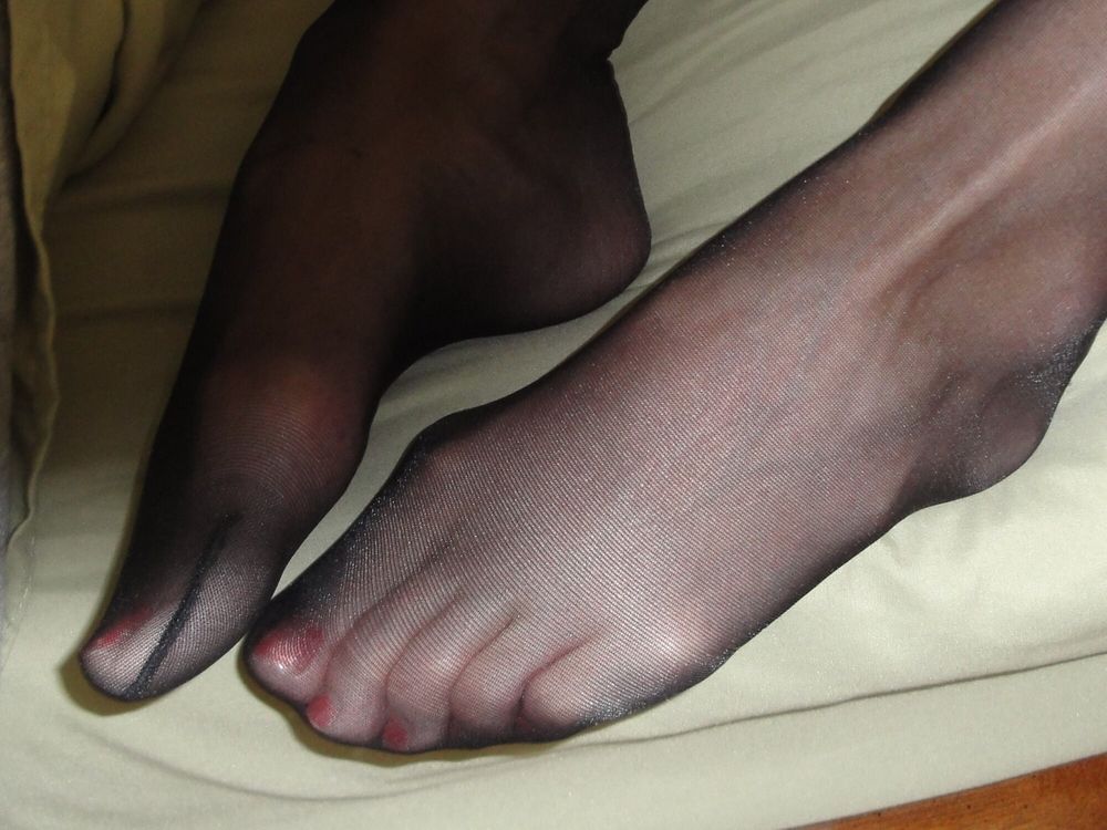 Black Pantyhose Feet #4