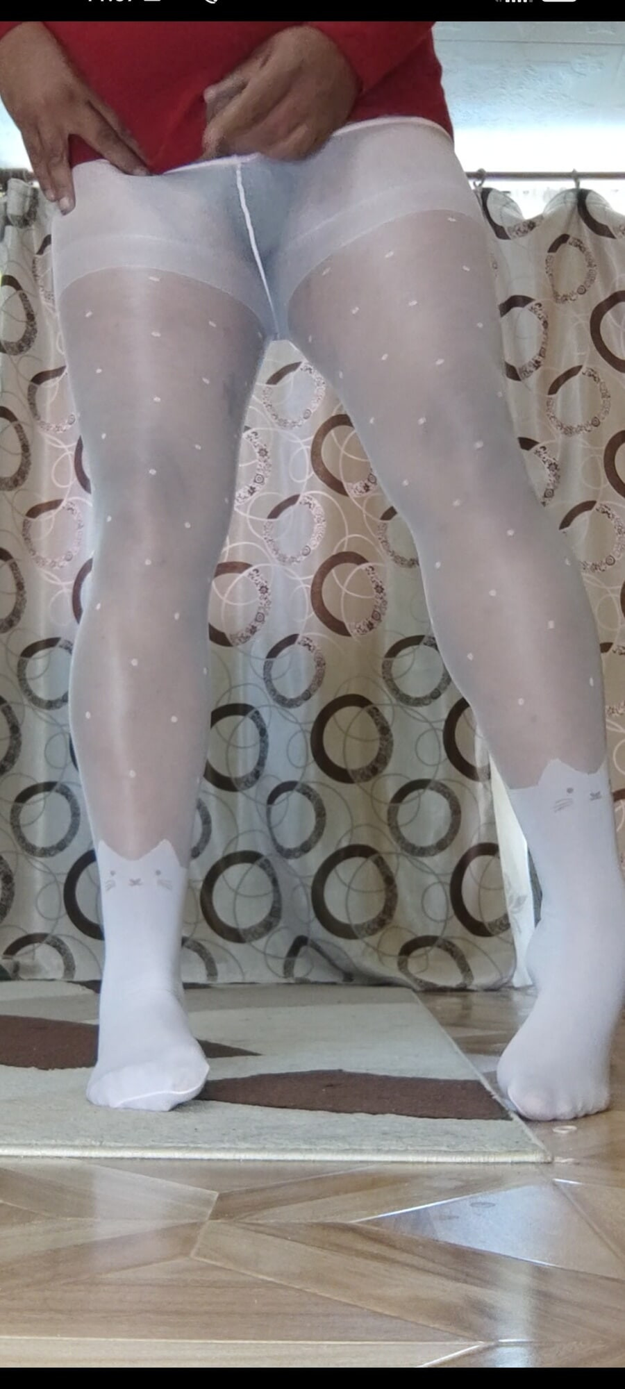 White pantyhose for teen #31