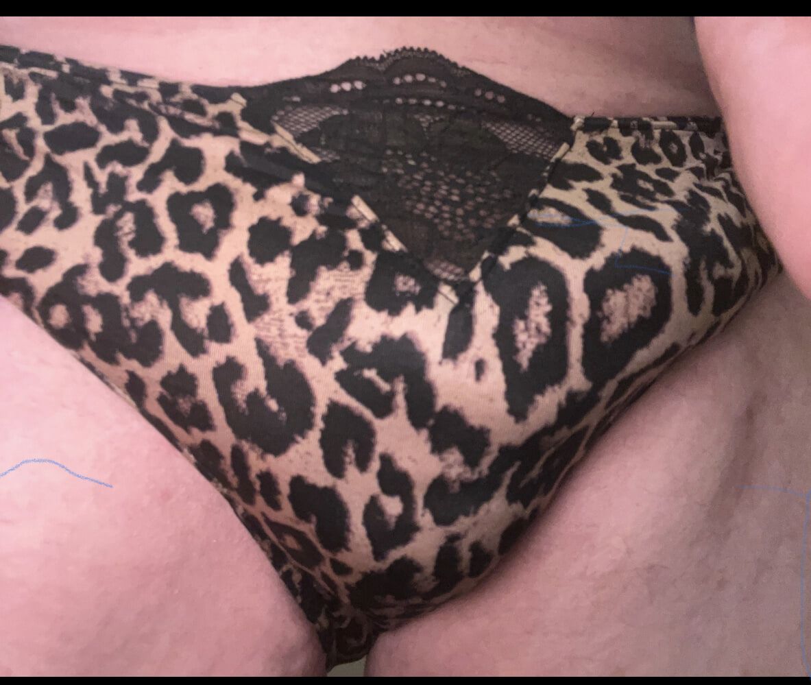 Solo male masturbation wearing panties  #2