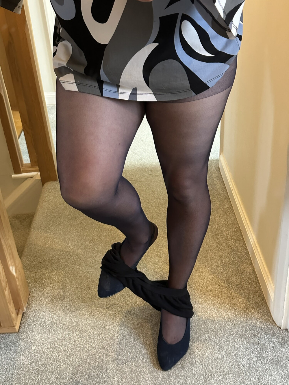 Navy Blue sheer tights #20