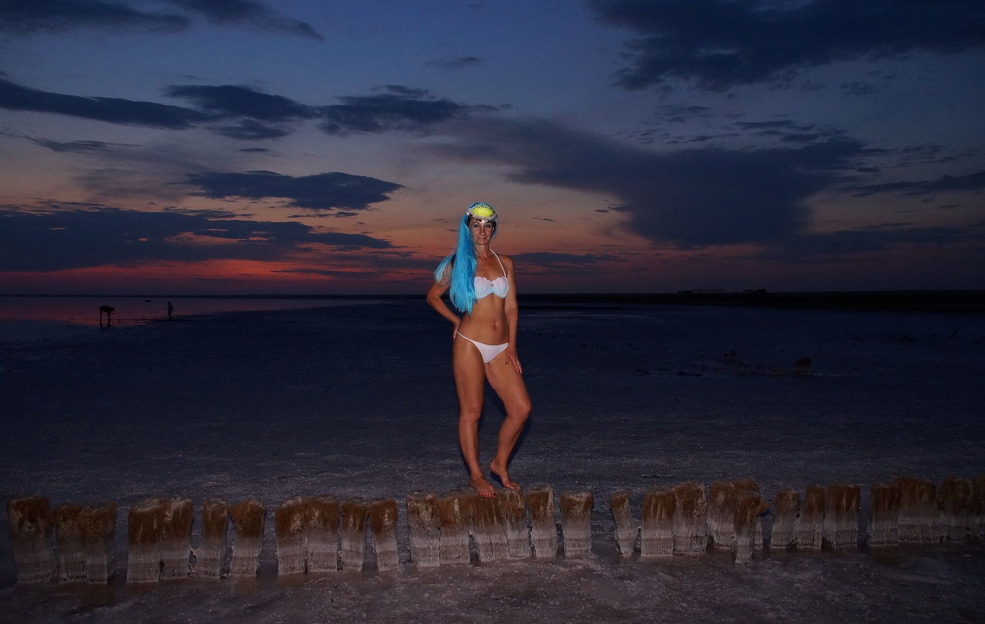 Bikini on Sunset Background #14