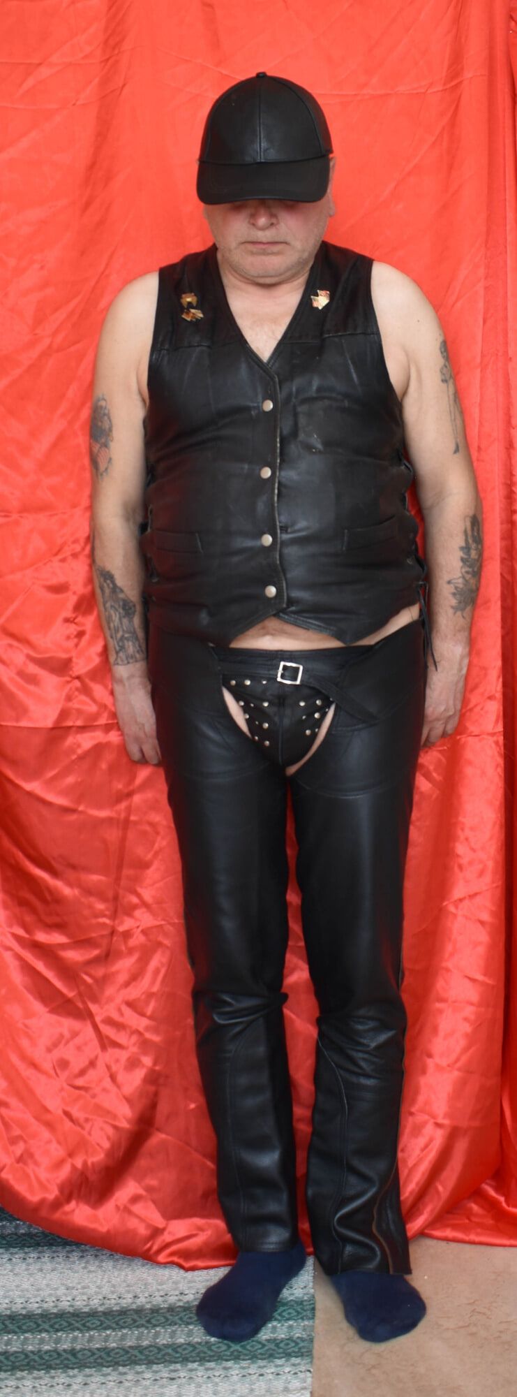 AM TO WEAR ME IN SEXY HOT LEATHER CHAPS. #11