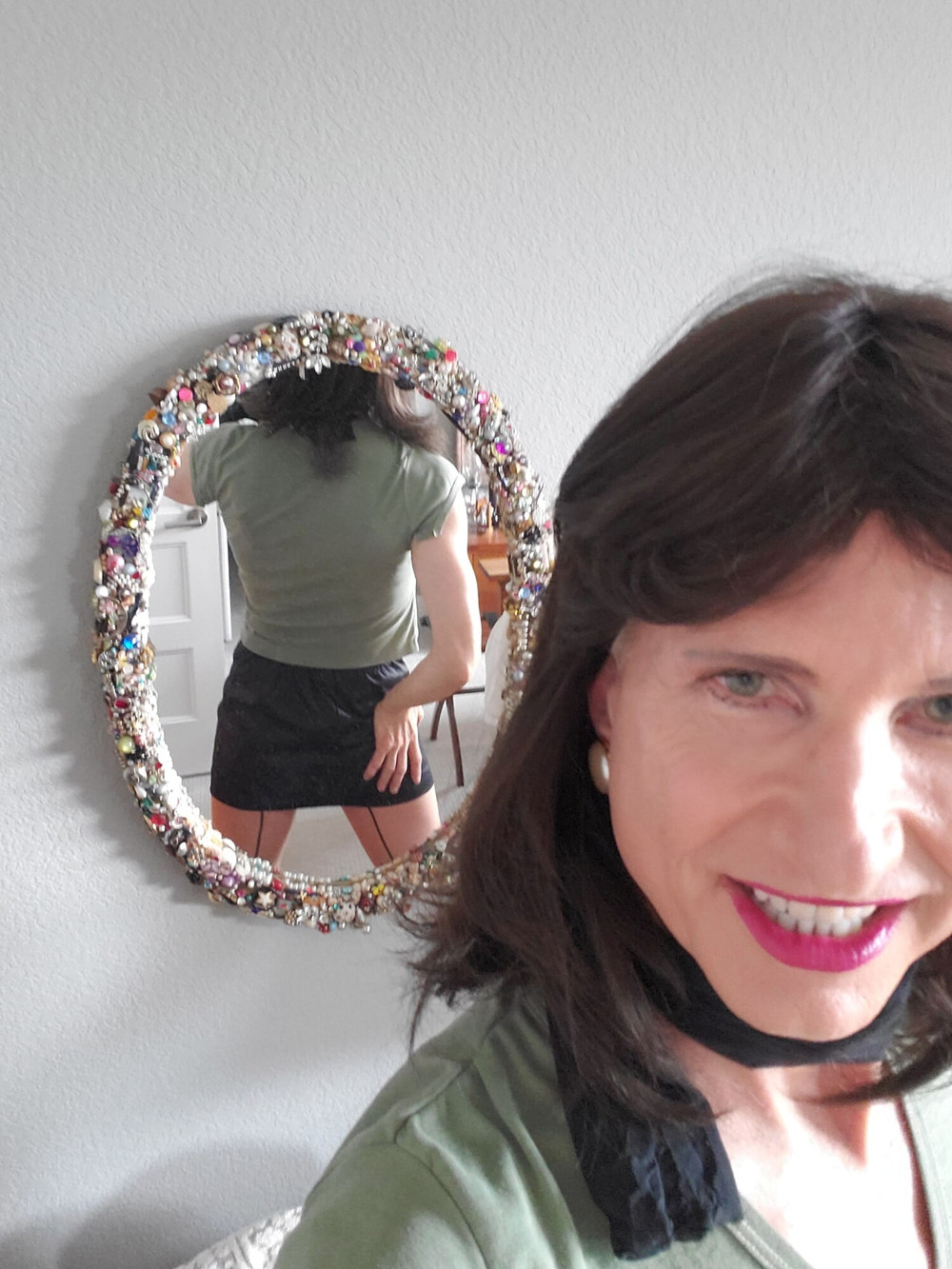 Black mini skirt #32