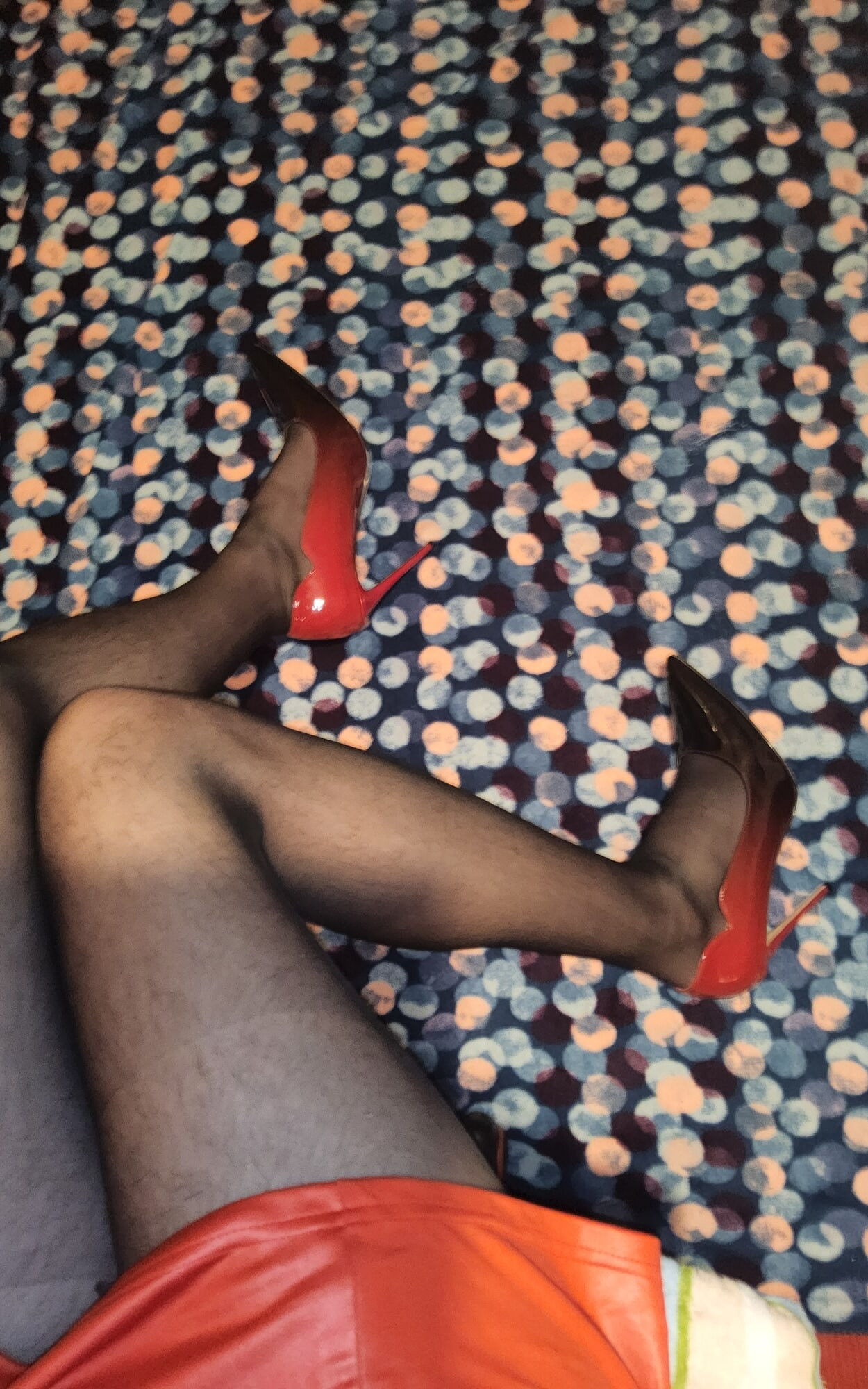 Teasing in My Black Pantyhose