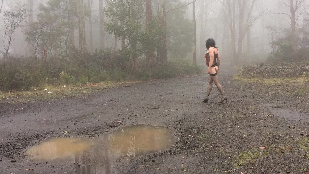 Crossdress Roadtrip - Walk in the mist #7