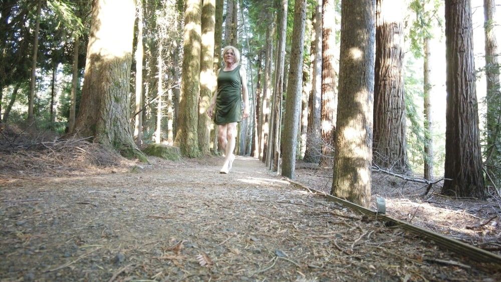 Crossdress Walk in the Pine forest #9