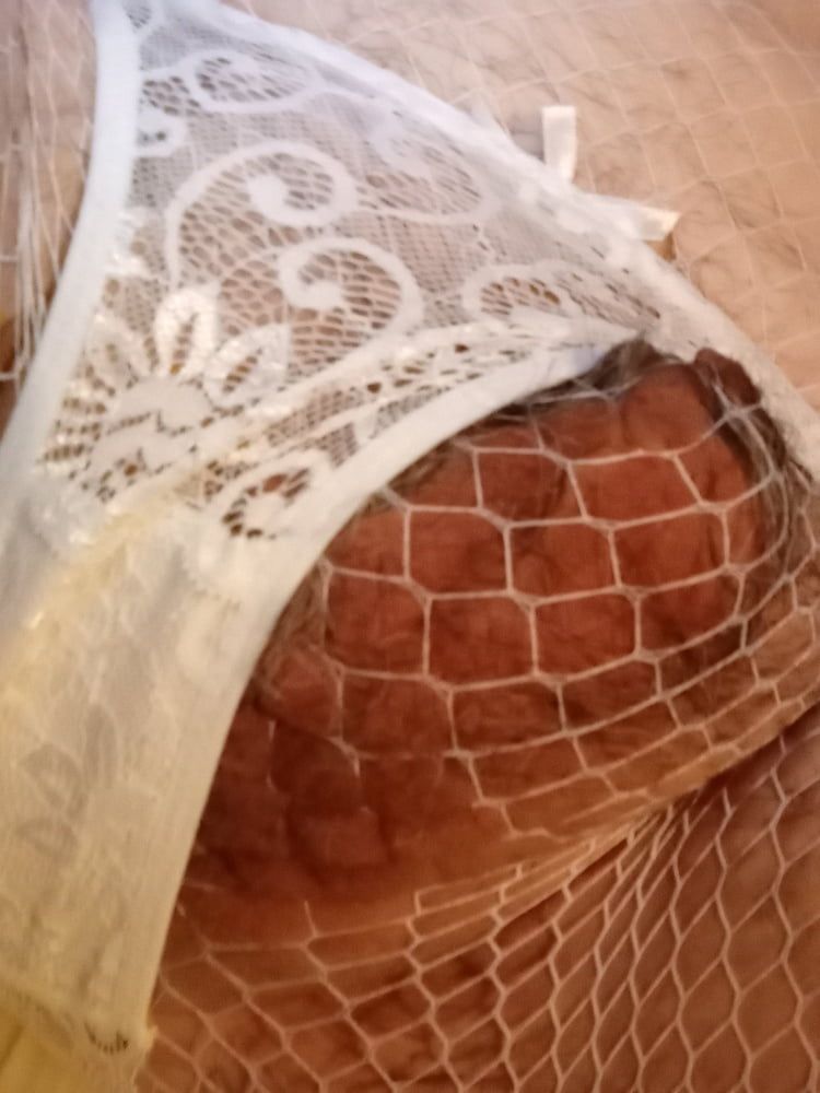 New white panties and fishnets #14