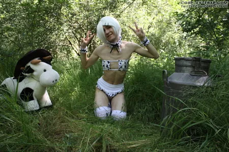 crossdress trap cow in the wild         