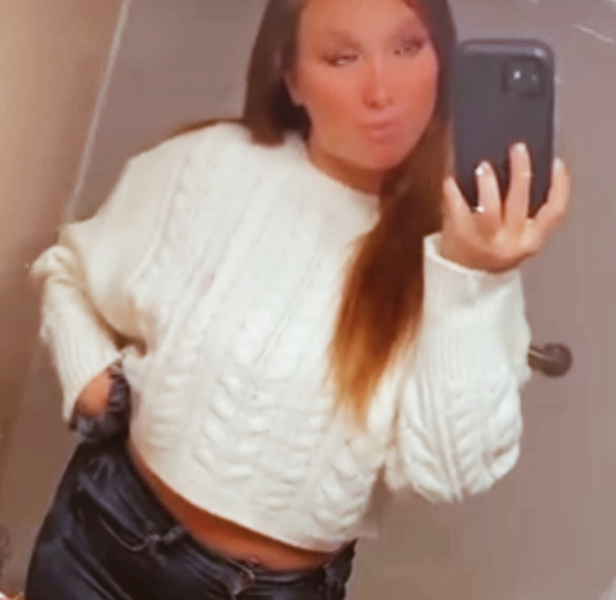 My 63f lesbian mistress had me fingering in a white sweater