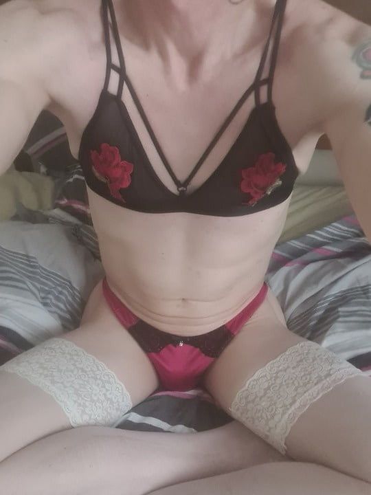 ladyboy in my favourite sexy lingerie 
