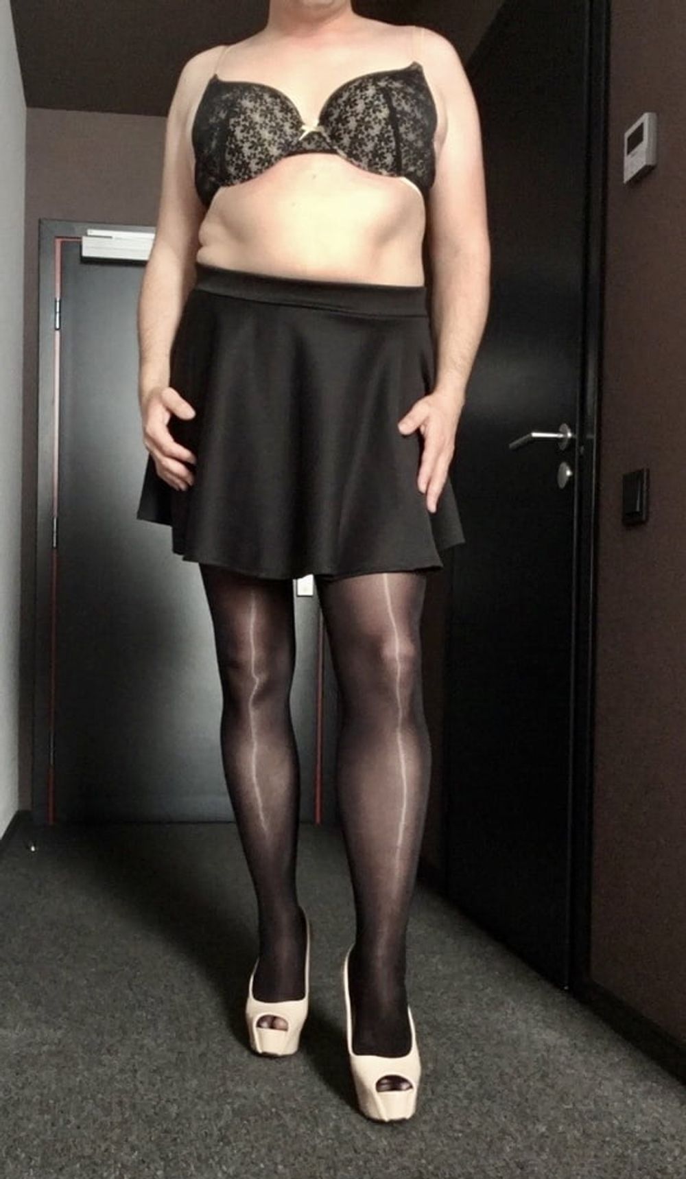 Shiny Black Pantyhose  #31