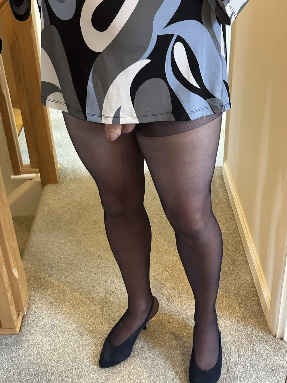Navy Blue sheer tights #45