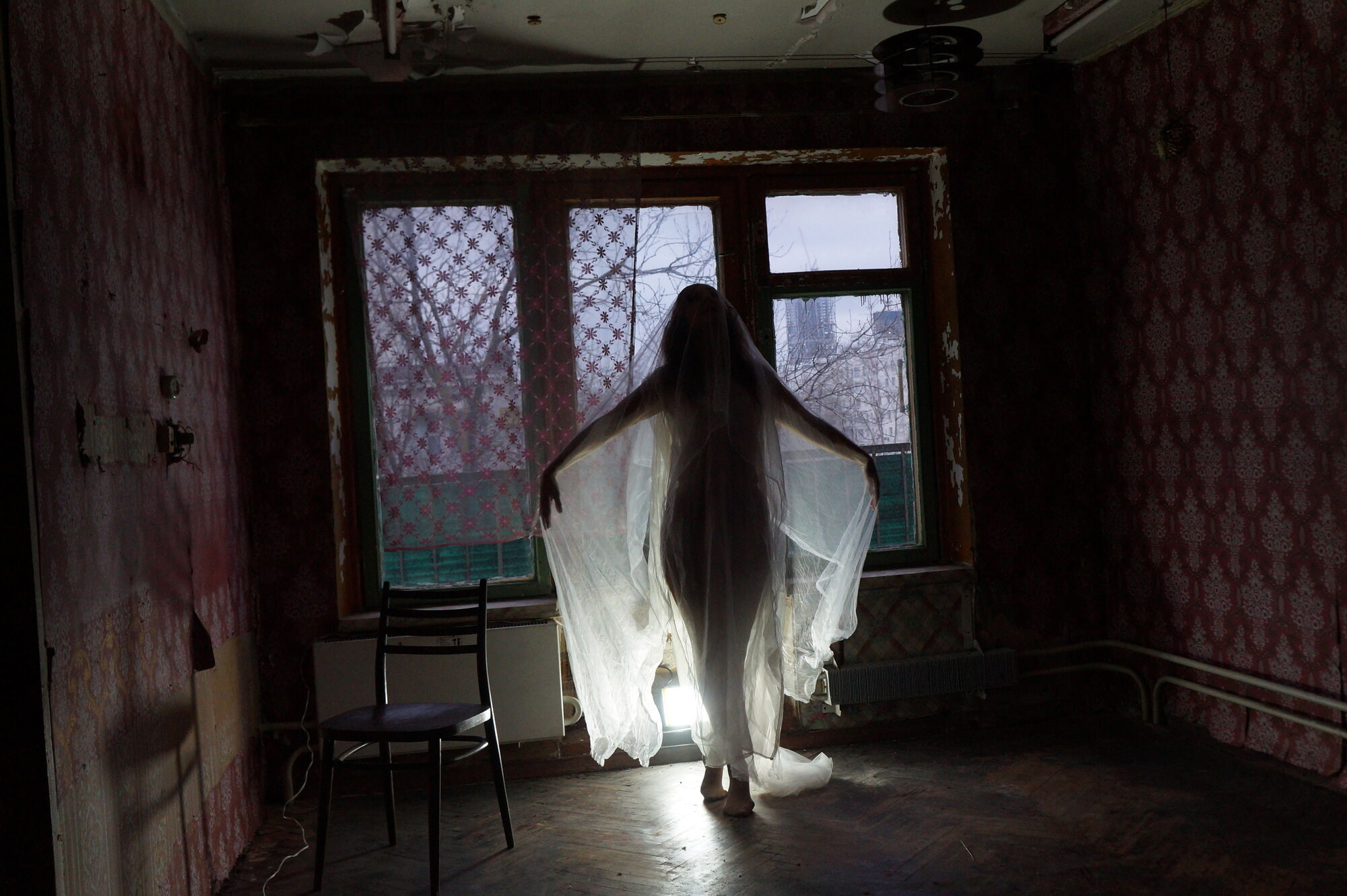 Ghost in a-maj in abandoned House #43