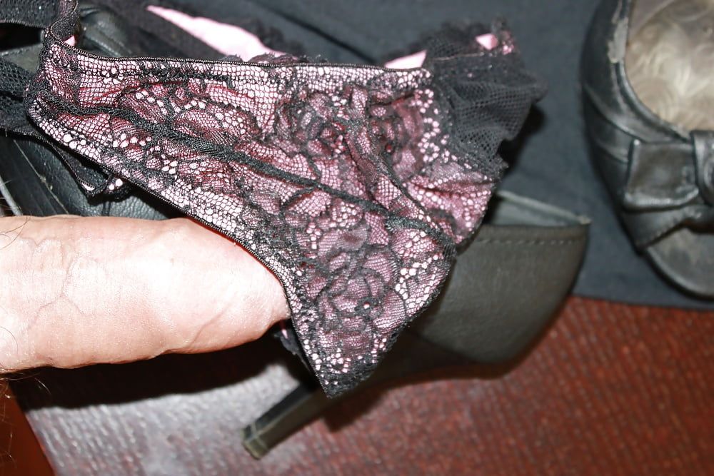little black dress, panties, pantyhose, cum on heels #29