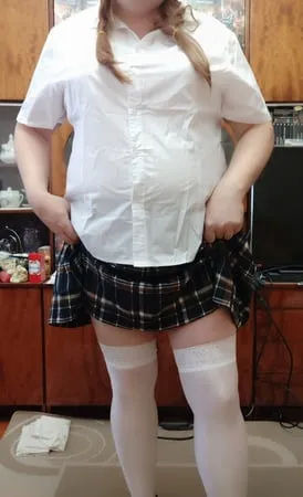 sissy posing in school uniforms         