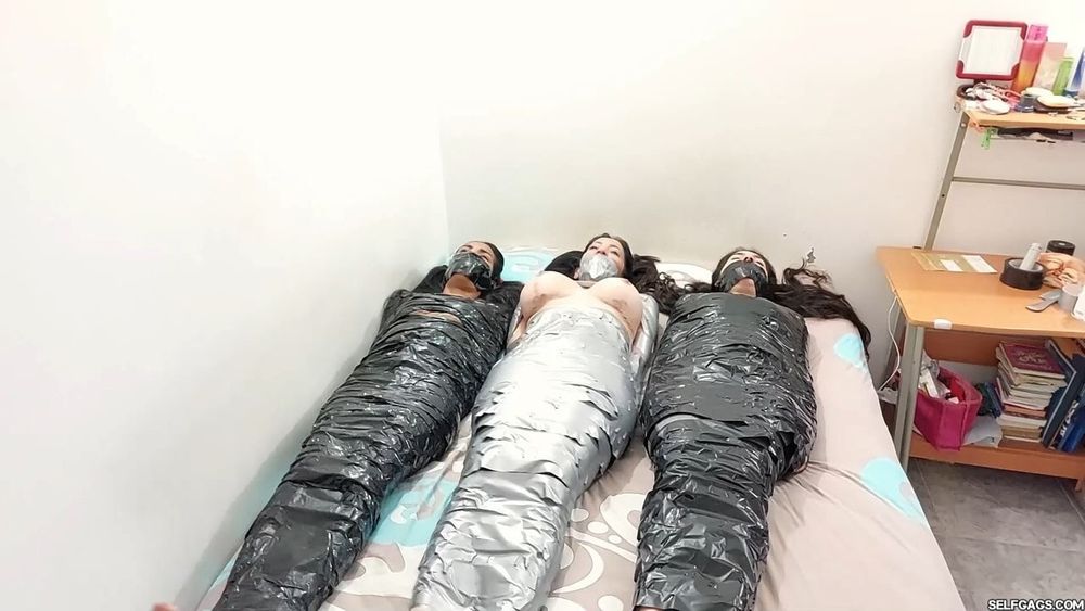 Mummified MILF And Her Two Girls - Selfgags #26