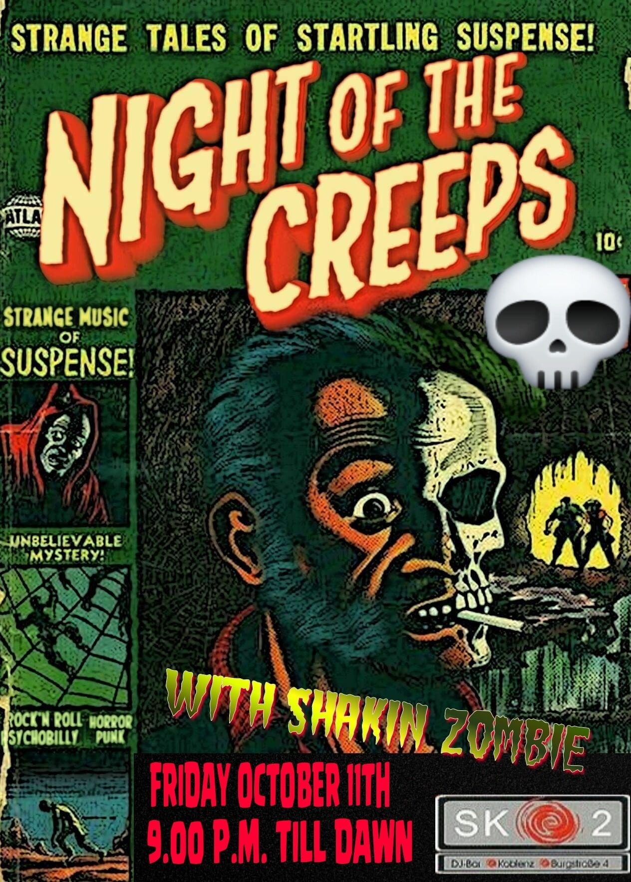 Noche de los creeps por Shakin Zombie 