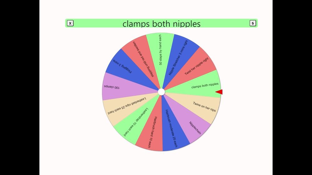 The tit torture wheel - game #21