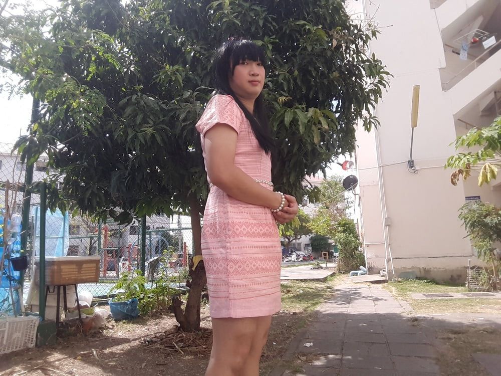 FN007 I'm a kathoey in Thailand patterned dress EP2 #3