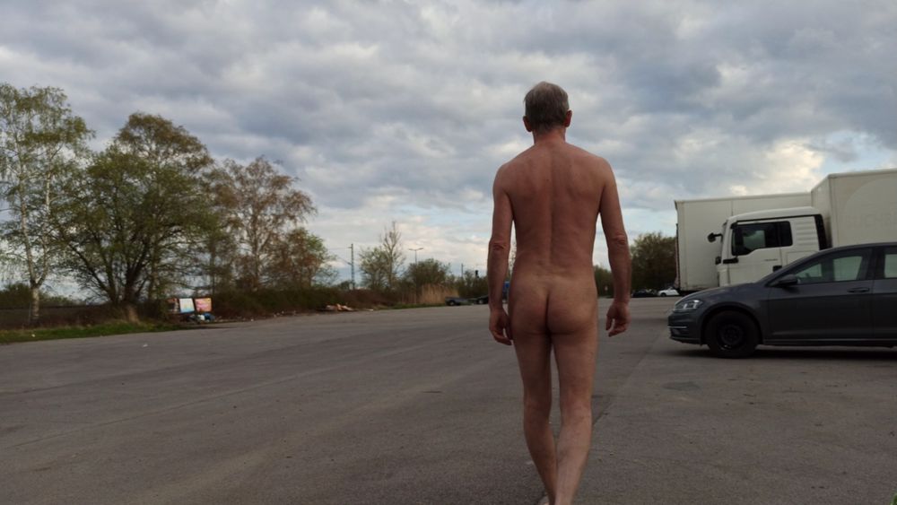 Naked at the parking space  #3