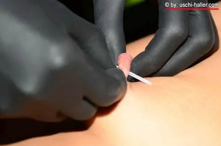 turkish girl farah gets piercings in her clit and nipples         