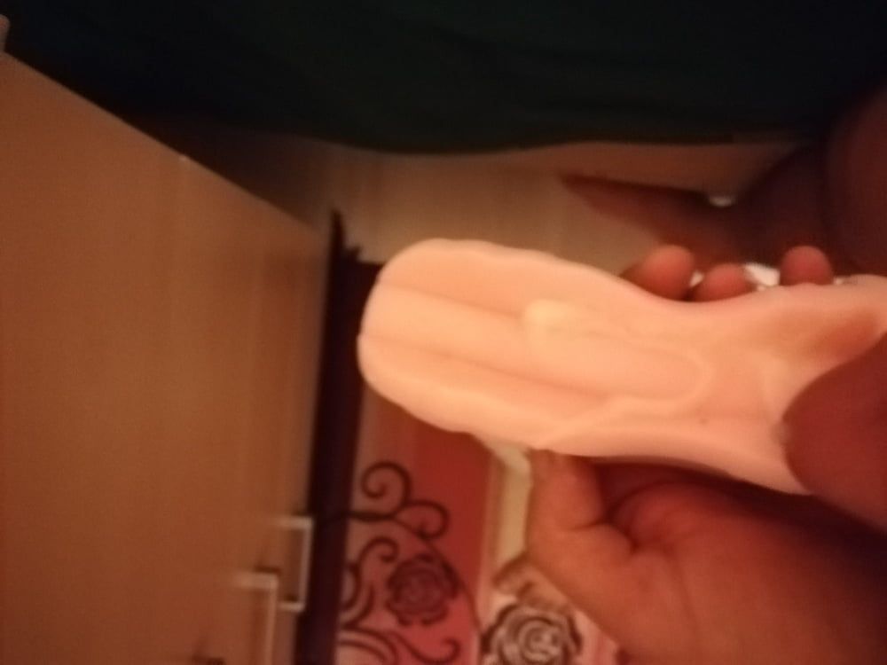 ejaculation on sex toy