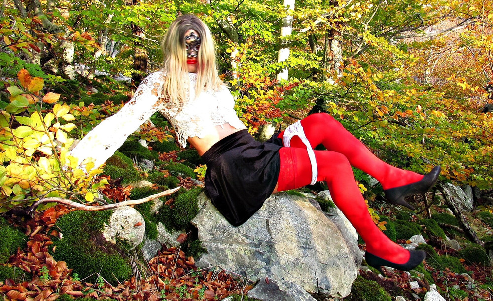 Kinky perverted mom in sexy retro lingerie legs high heels s #32