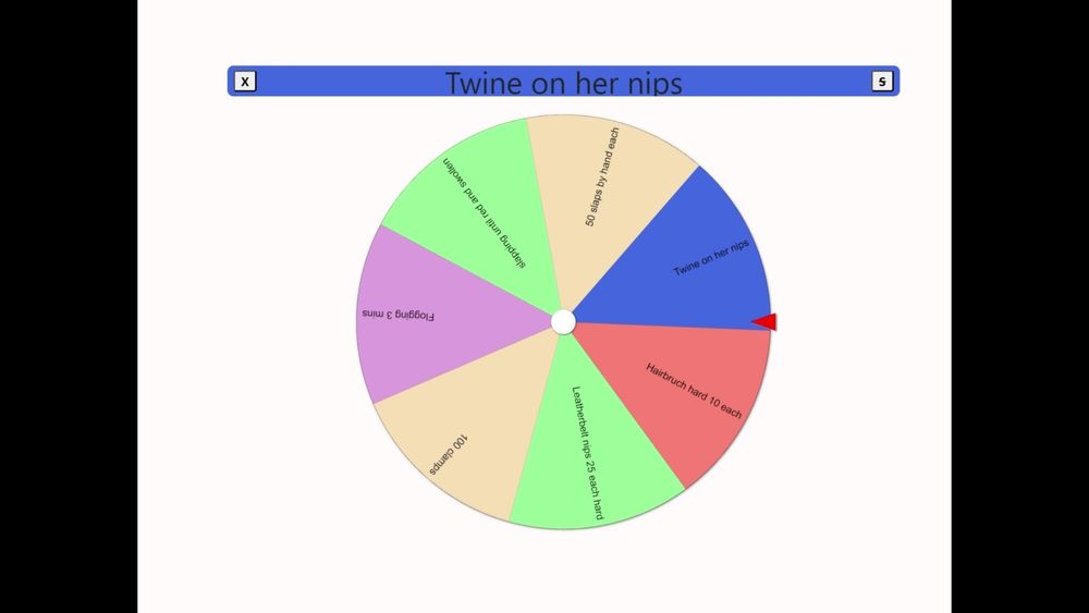 The tit torture wheel - game #46