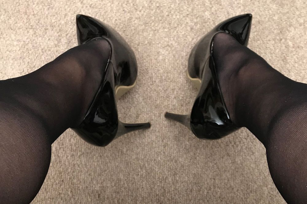 black tights &amp; heels close-up #16