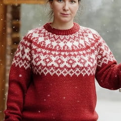 我穿着红色毛衣，为我的 61f 足球教练裸体